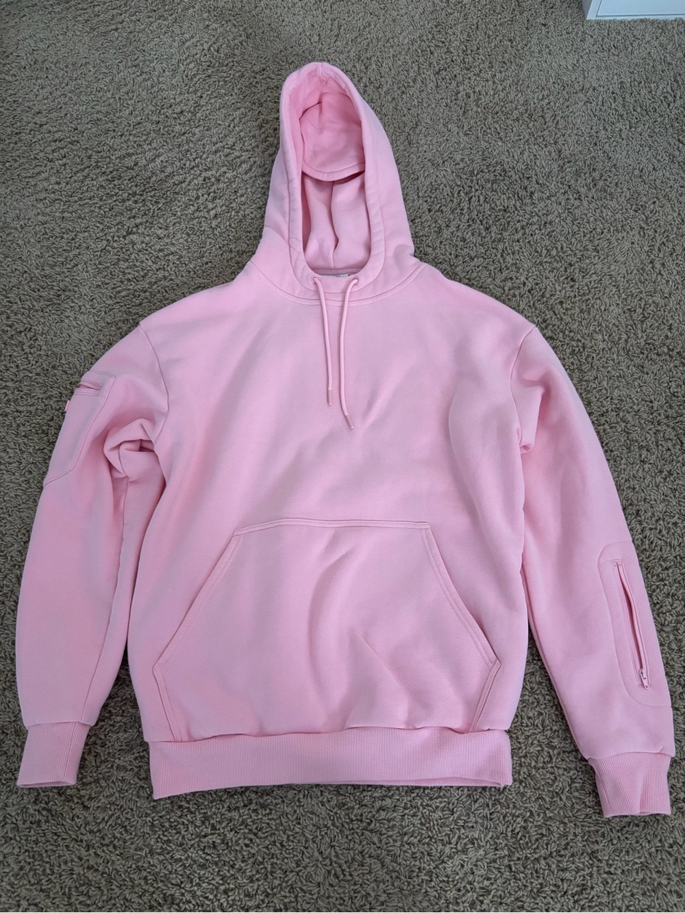 Comfort viral travel hoodie Soft Pink Pullover Hoodie